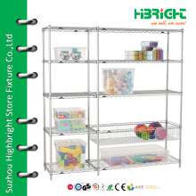 Exhibition stand chrome display rack